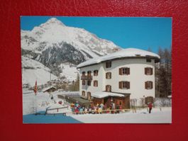 Splügen Graubünden Winter Wädenswiler Ferienhaus belebt 1988