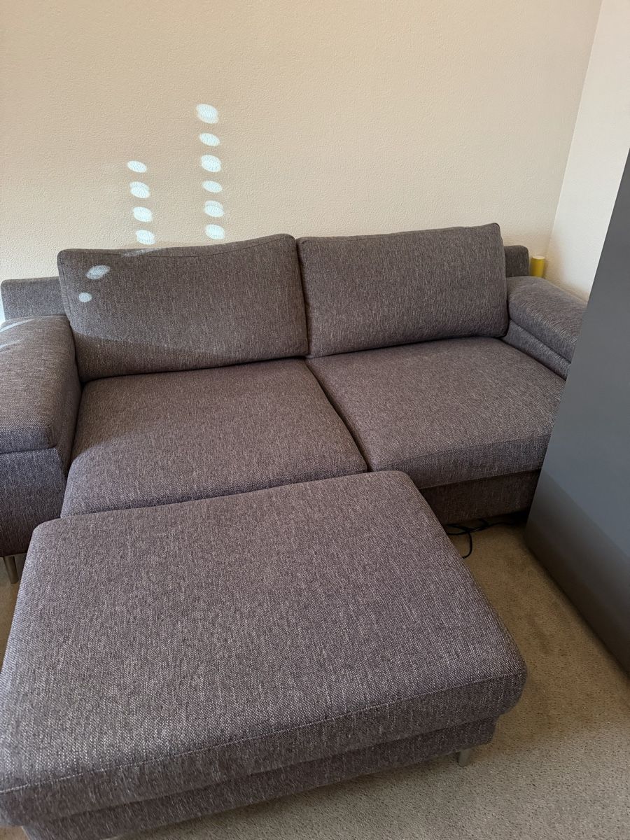 Micasa Divani: Sofa 2.5er mit Funktion Stoff anthrazit – Usato da Greifensee venduto da Tschappala