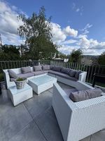Moderne Gartenlounge mit Staubox  wetterfest