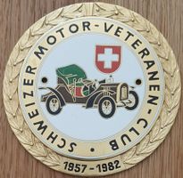 Plakette SCHWEIZER MOTOR-VETERANEN-CLUB 1957-1982