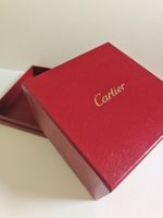 Cartier Box rot guter Zustand 12x12x7cm