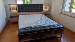 Doppelbett komplett inkl. Matratze, gepflegt+sofort abholbar