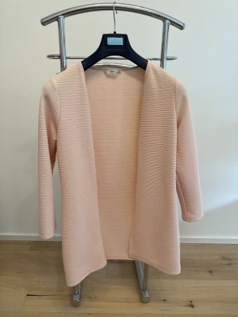 Rosa gerippter Cardigan Gr. M