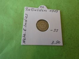 Niederländisch-Indien 1919, 1/10  Gulden  Silber