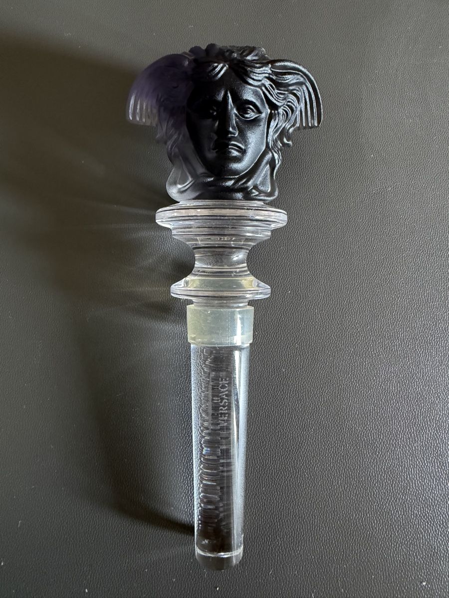 Versace Gläser: Versace Medusa Glas-Flaschenverschluss – Neu (gemäss Beschreibung) aus Luzern von lang30