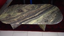 Vintage  Marmor Couchtisch aus massivem Marmor