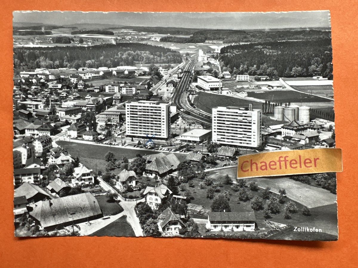 Cartoline postali: 1965 Zollikofen – Usato da Zürich venduto da Chaeffeler