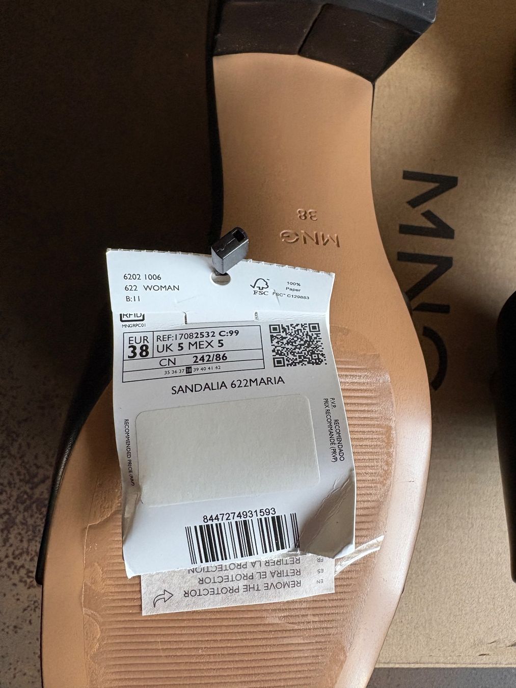 Scarpe da donna: Sandale Gr. 38 von MNG – Nuovo (secondo la descrizione) da Nottwil venduto da MaBi10 1