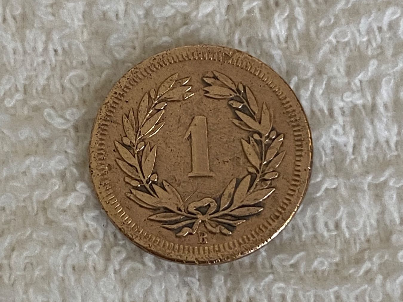 Alle Münzen: 1 centime/rappen 1856 – Gebraucht aus Nyon von Ilmi09 1