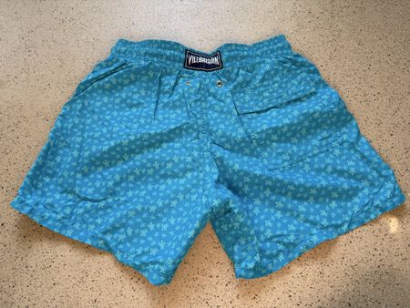 Shorts Vilebrequin blau Schildkröten Muster Grösse S