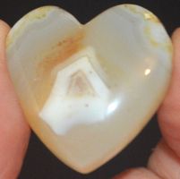 Cabochon L-1081 – Botswana Achat Herz – 26x26mm