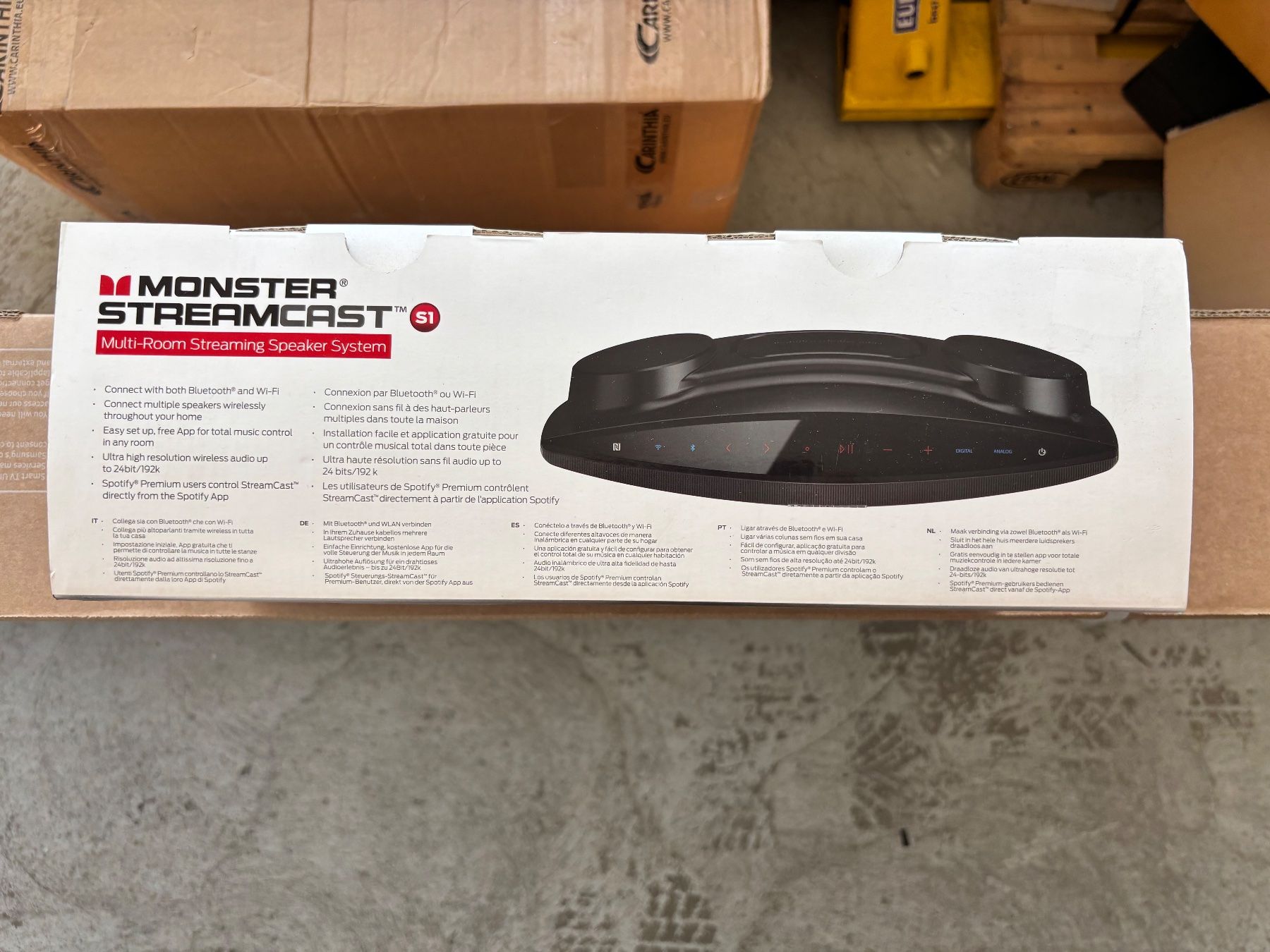 Lettore multimediale & Streamer: Monster Streamcast S1 – Multi-Room Streaming Speaker – Nuovo e nell'imballaggio originale da Sirnach venduto da KellenbergerCo. 2
