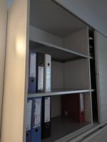 Armoire métallique de bureau à rideaux coulissant
