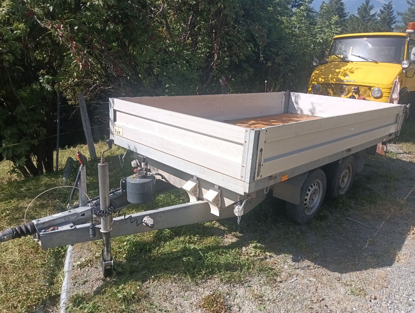 Humbaur Rimorchi: remorque basculante 3 côtés – Usato da monthey venduto da nicat90 2