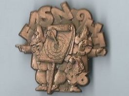 Fasnachtsplakette Basel, "Blaggedde" 1996 (Bronce)