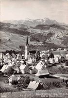 Rehetobel mit Trogen und Säntis, gelaufen 1954