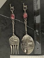 set Posate in argento Lama Alpaca Vintage