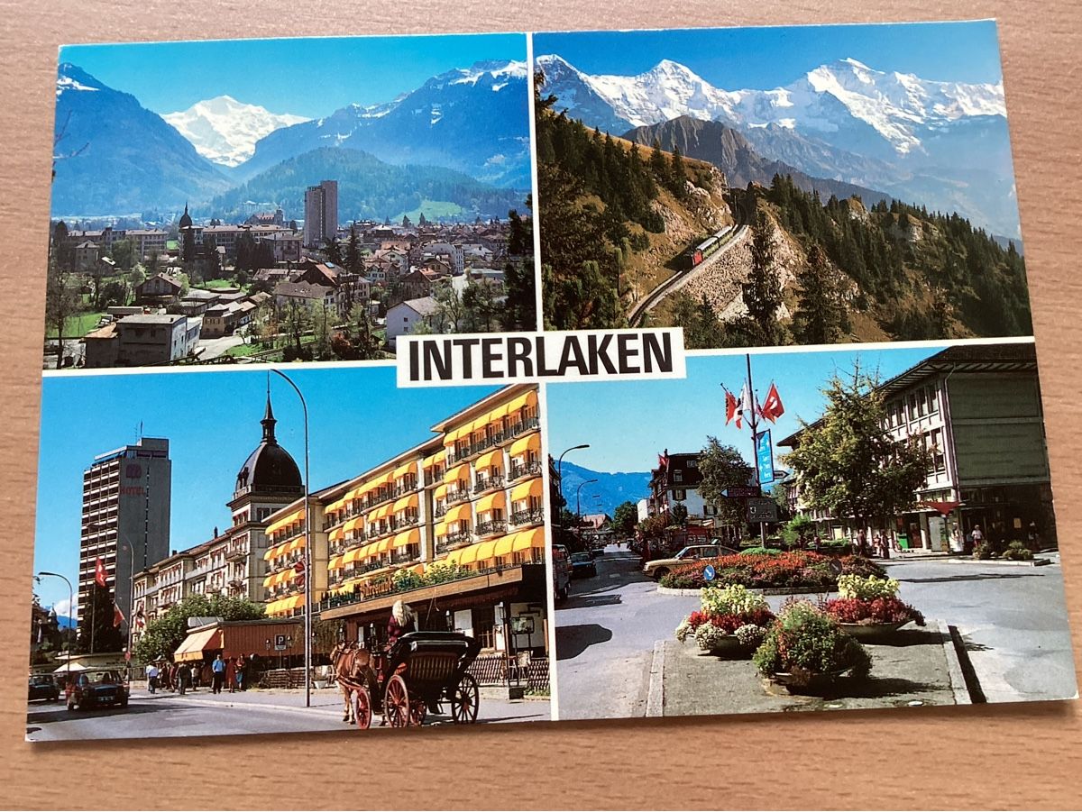 Cartoline postali: AK Interlaken, Berner Oberland – Usato da Wassen UR venduto da SABDOM