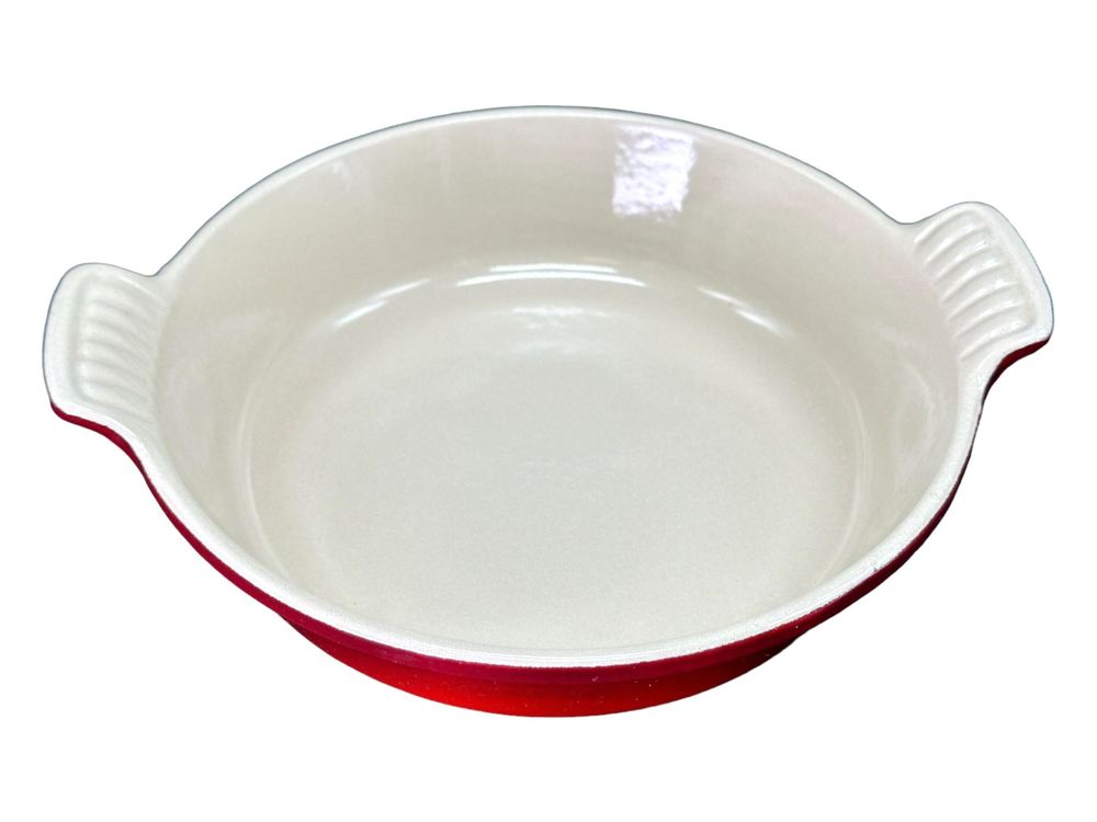 3 Plats à Gratin En Fonte émaillée Le Creuset, Rouge, Vintage, Induction - Lot