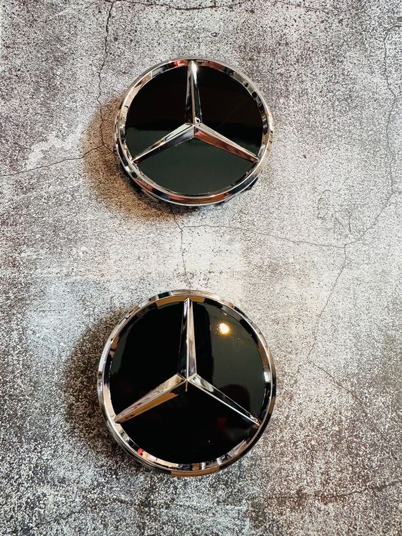 Audi Nabendeckel 69mm 4x Nabenkappen 60mm Schwarz - Universal Felgenkappen Für Auto & Tuning Alufelgen Nabenkappen