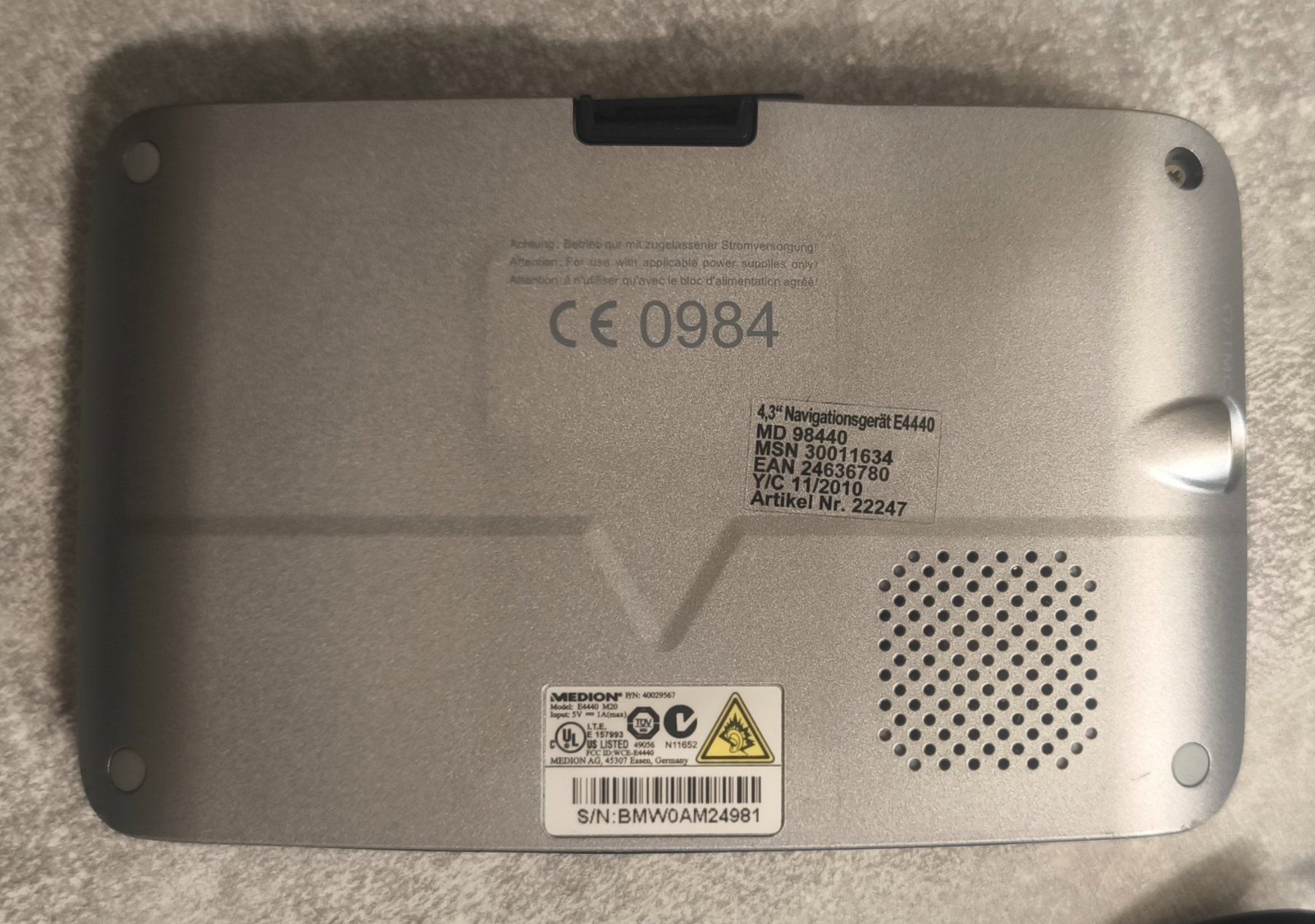 Medion Navigatori: Medion GoPal E4440 Navigationsgerät 4,3" – Usato da Gams venduto da MissTraveller 2