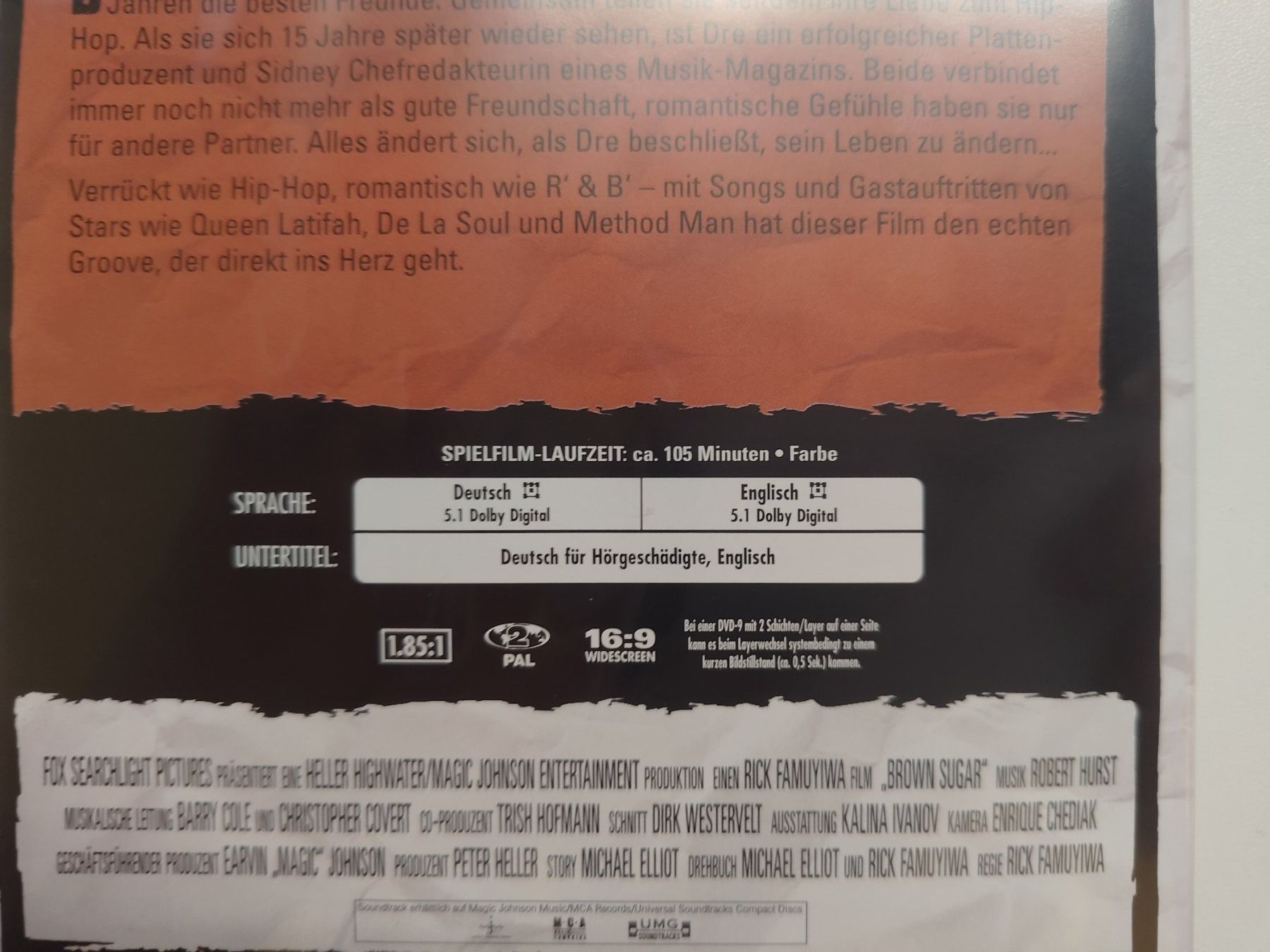 Tutti i DVDs: Brown Sugar – Usato da Liestal venduto da Kratzilla 3