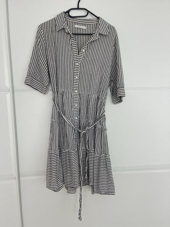 PIGALLE Hemdblusenkleid gestreift Grösse 40