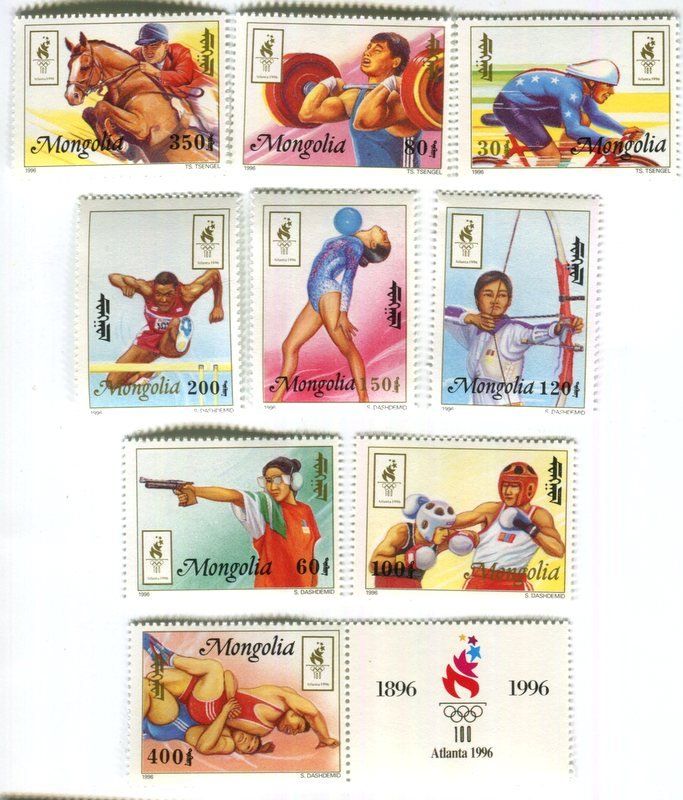 Tutti i francobolli: Briefmarken "Olympische Spiele" Mongolei – Nuovo e nell'imballaggio originale da Basel venduto da Butsch5