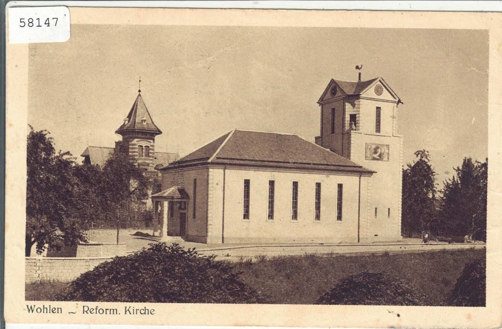 Cartoline postali: Wohlen AG - Reform. Kirche – Usato da Ettingen venduto da Kartenplanet