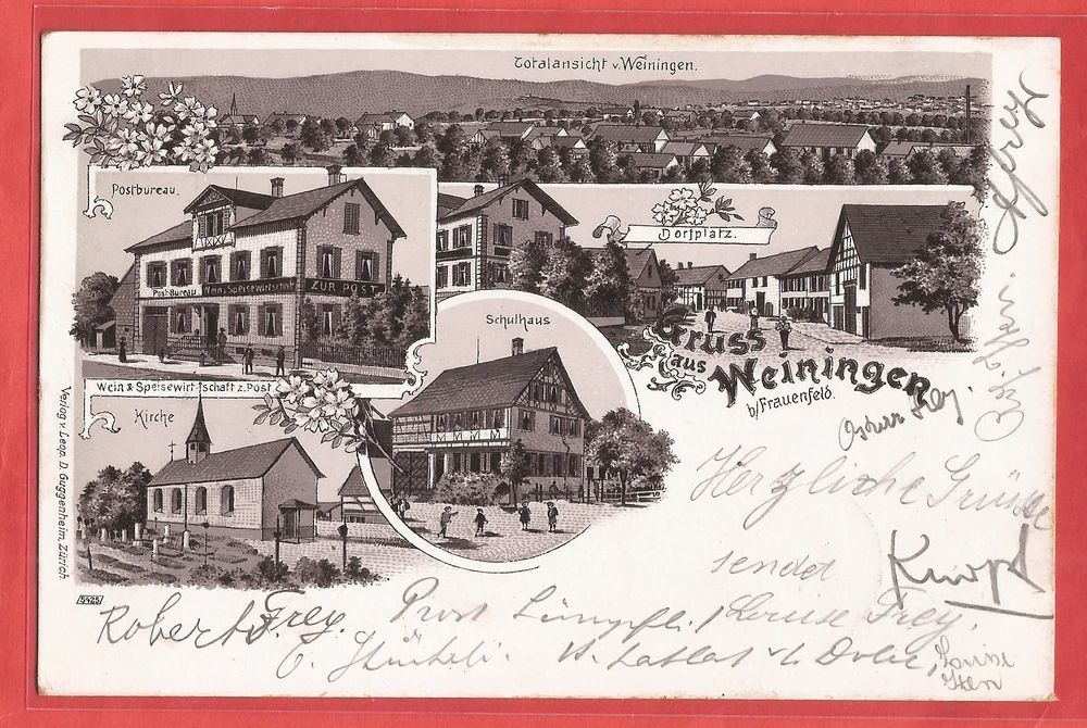 Weiningen bei Frauenfeld - sw-Litho 1905 (Gebraucht) in Fislisbach für ...
