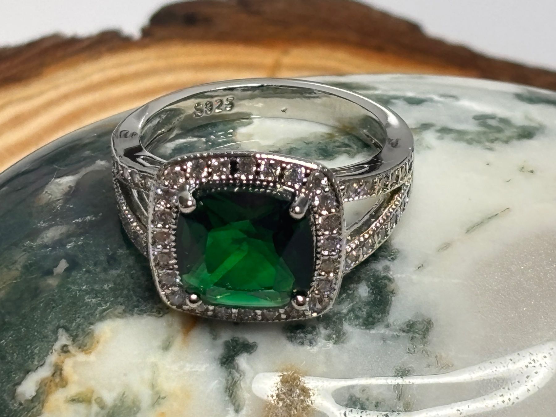 Anelli: Bague élégante émeraude ✨ – Nuovo (secondo la descrizione) da Lausanne venduto da mel2dreams 2
