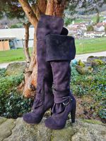 Overknee Stiefel /High Heels schwarz Gothic ,EM,Gr.38