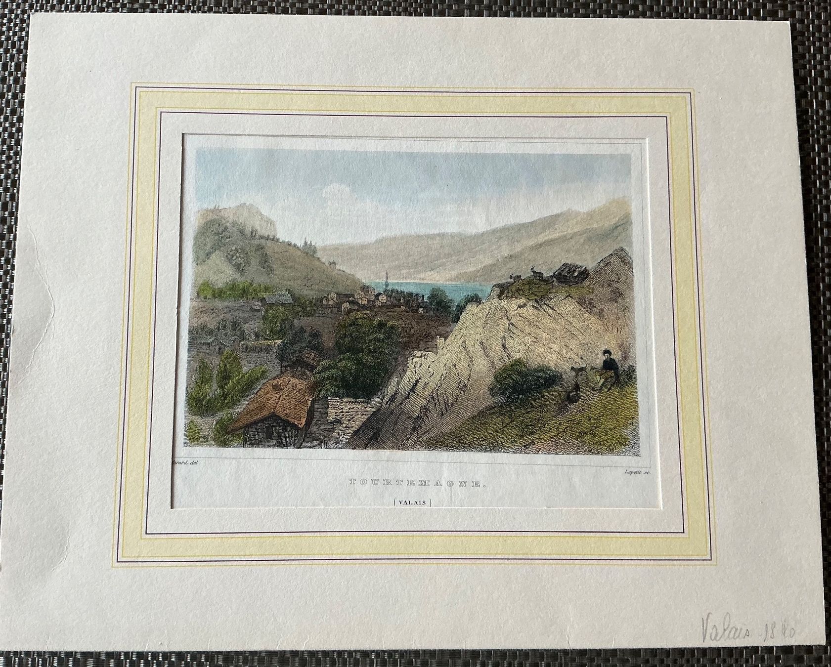 Stiche: Tourtmagne Kupferstich - 1840 – Gebraucht aus Crans-Montana von plainemorte