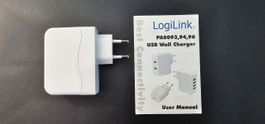 LogiLink 4-Port USB Steckdosen Ladegerät - 24Watt