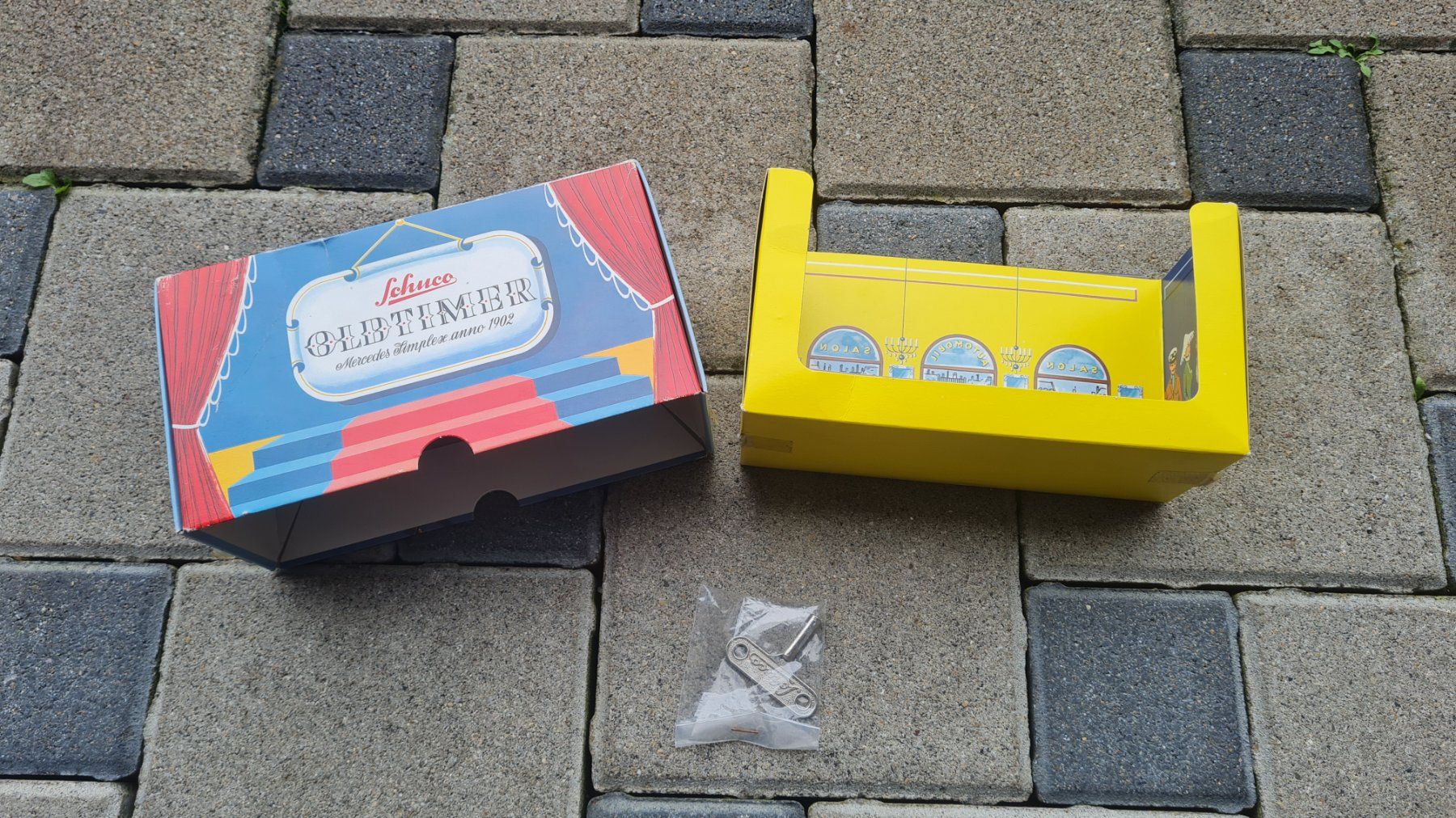 Schuco Modellini d'auto: Originalkarton / Schuco /Oldtimer / Mercedes Simplex JG 1902 – Usato da Safenwil venduto da Husqi2000