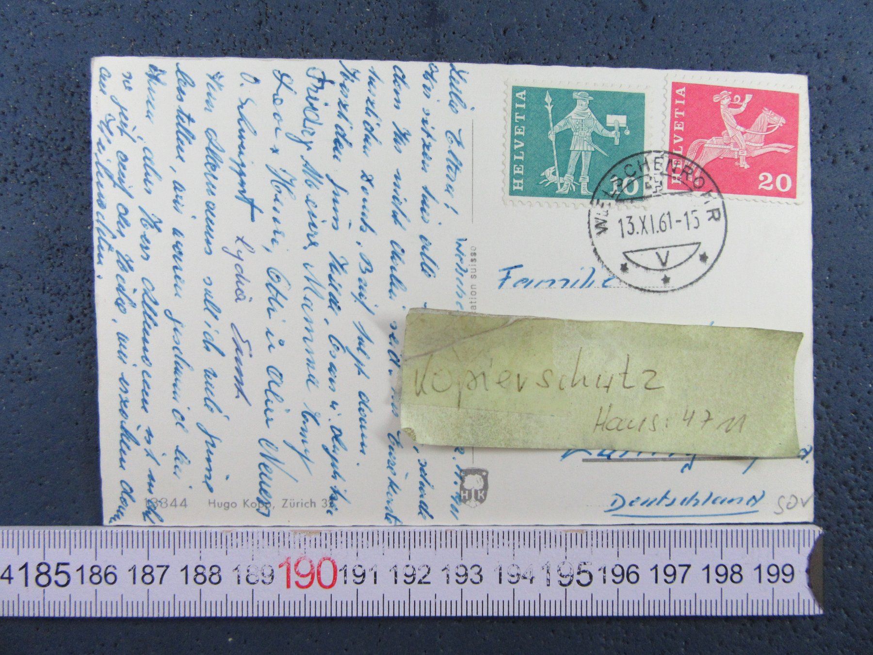 Cartoline postali: WELSCHENROHR SO AK 1961 LUFTBILD – Usato da Ettingen venduto da Hausi4711 3