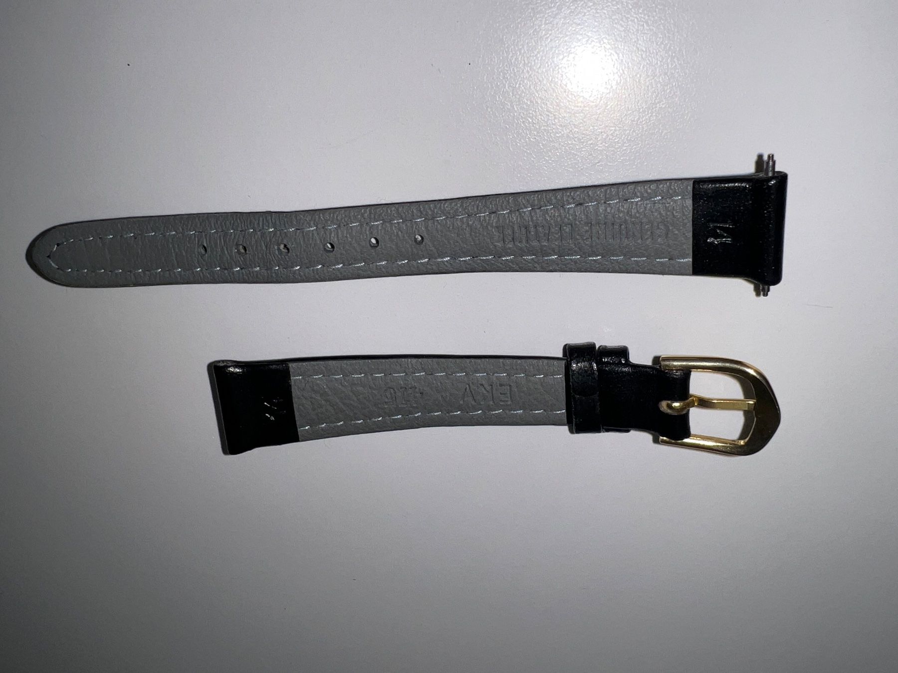 Bracciali & Braccialetti: Leder-Uhrenband  14mm schwarz – Nuovo (secondo la descrizione) da Ebikon venduto da jogger69 2