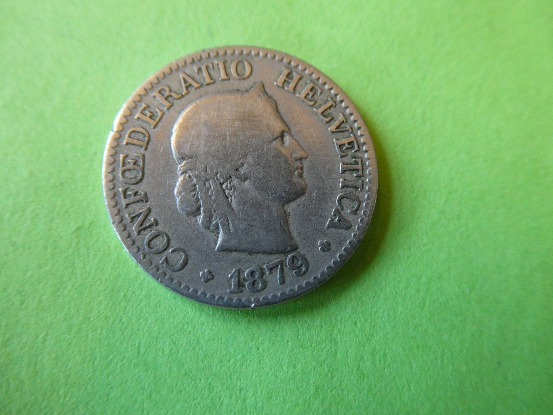 Tutti le monete: Schweiz 1879, 10 Rappen – Usato da Hinterforst venduto da Rohusri