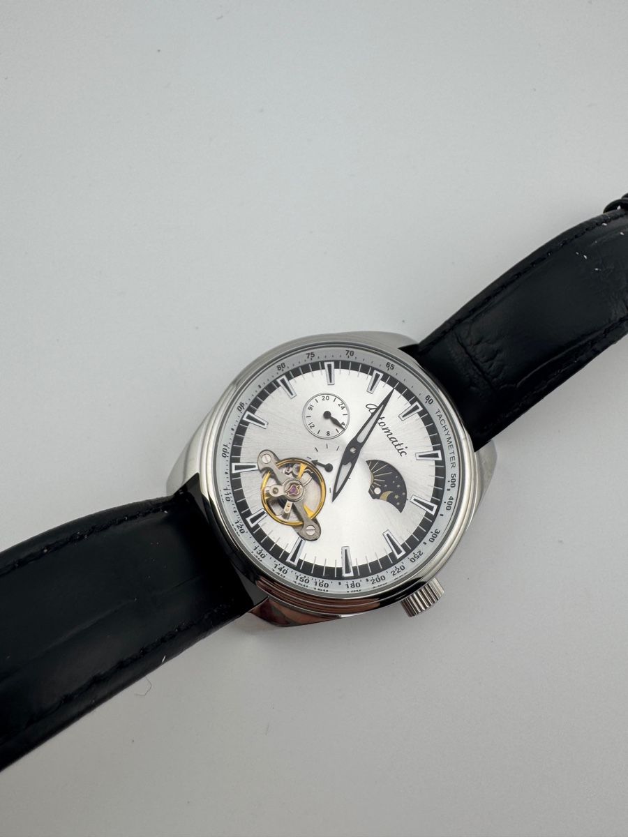 Orologi: Grosse herrenuhr automatic Mondphasen 43 mm full set – Nuovo (secondo la descrizione) da Biel/Bienne venduto da Olin.ka 1