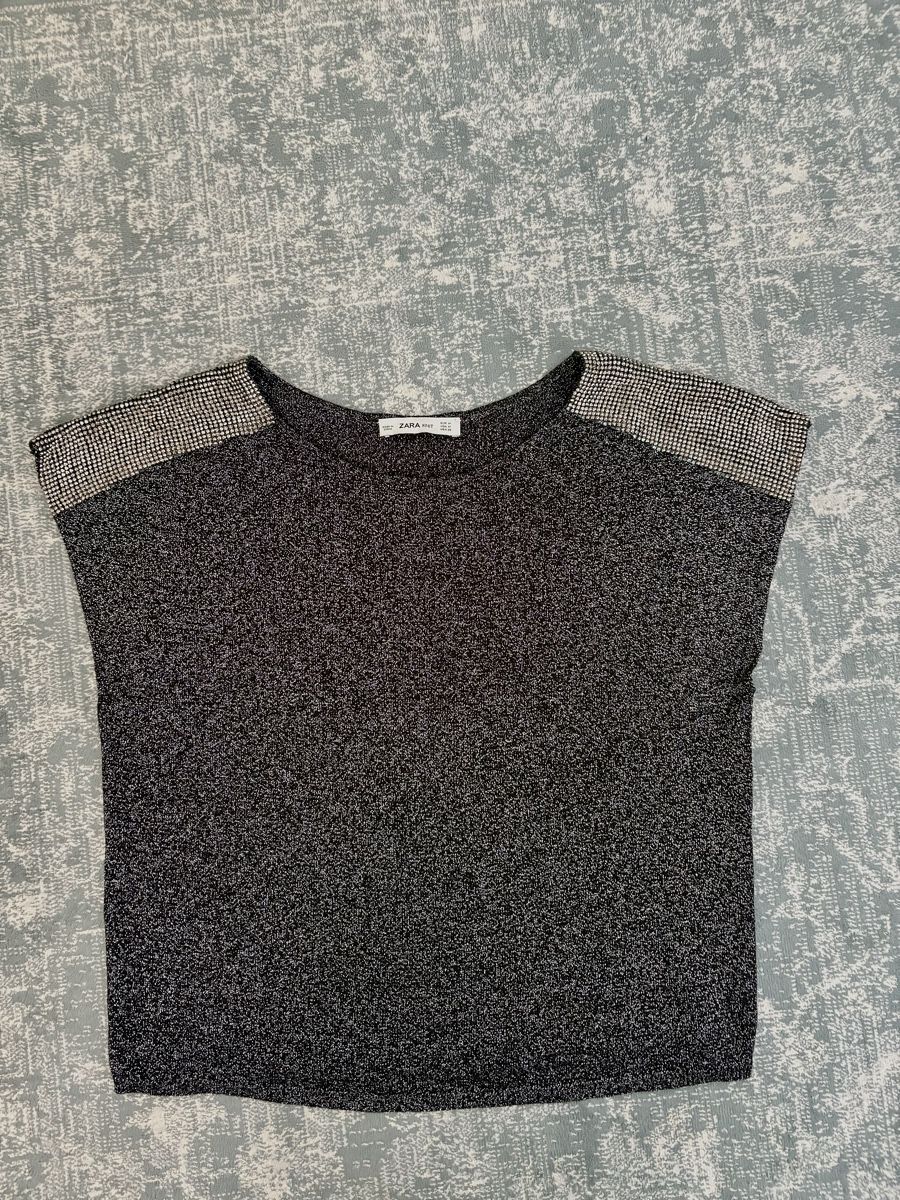Zara Top: Haut à strass type Lurex – Nuovo (secondo la descrizione) da lausanne venduto da cat_q9l6 1