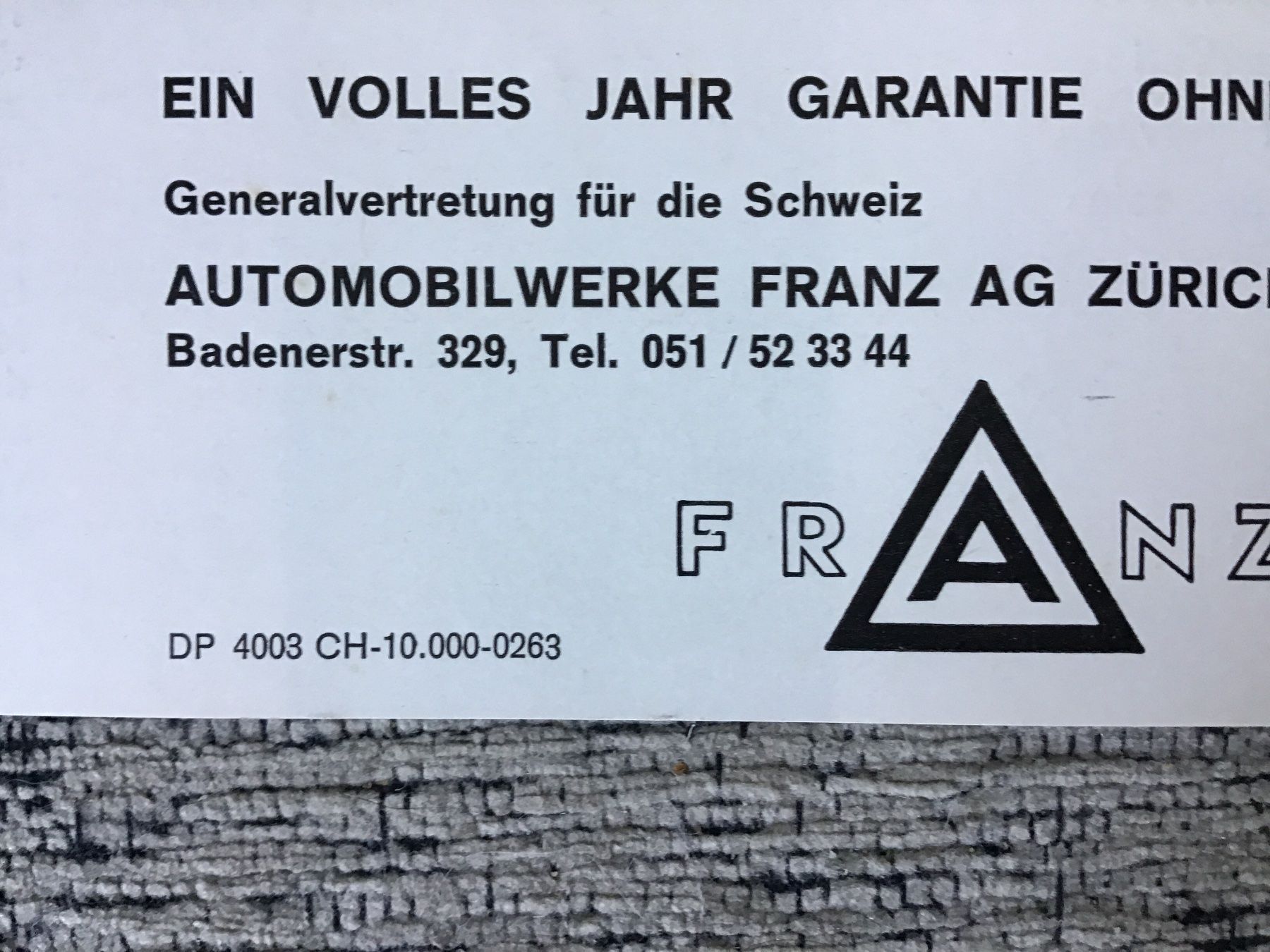 Daf Dokumente: Daf Variomatic Programm Prospekt 1963 – Gebraucht aus Scherzingen von Starseller62 8
