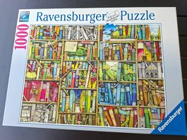 Puzzle Motiv "MAGISCHES BÜCHERREGAL"