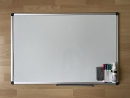 Magnetische Whiteboard-Tafel mit Zubehör, perfekt fürs Büro