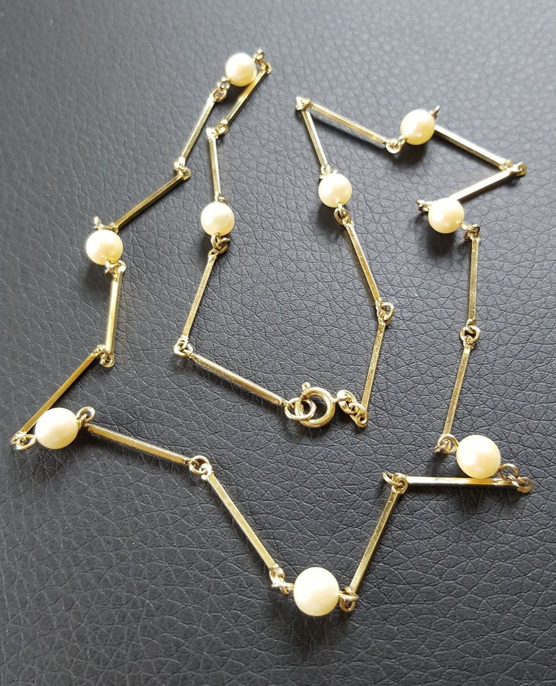 Catenine: Gold kette Mit Perlen – Usato da Wald ZH venduto da Dasilver 3