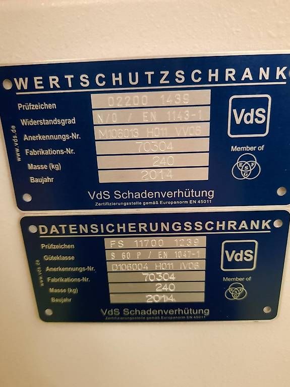 Tresor: Tresor mit Einbruch- + Feuerschutz (Occ-Nr. 888) – Gebraucht aus Spreitenbach von zueblinfiresafe 3