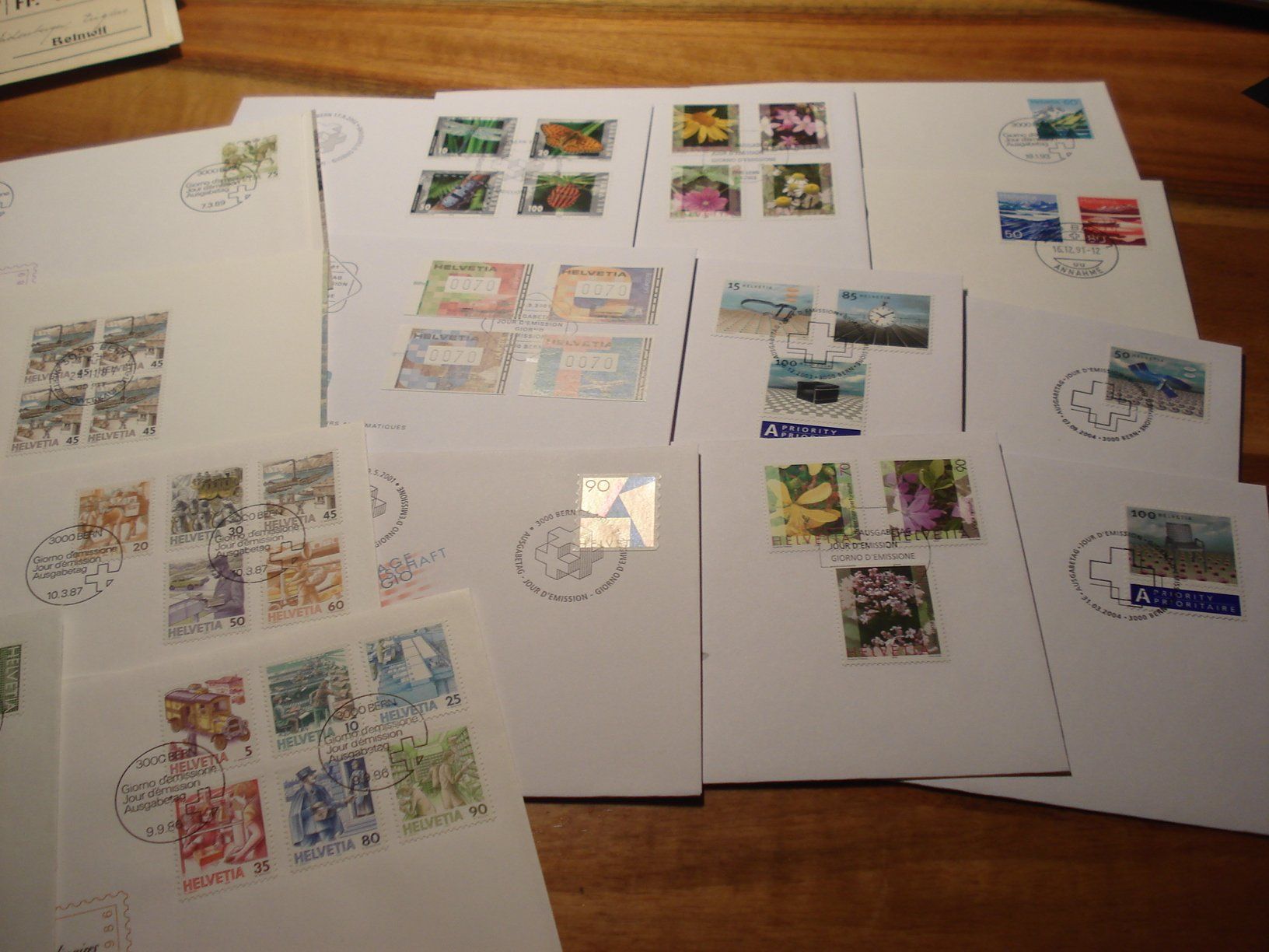 Tutti i francobolli: Lot FDC Dauermarken, 15 Belege – Usato da Niederwil AG venduto da morostahu 1