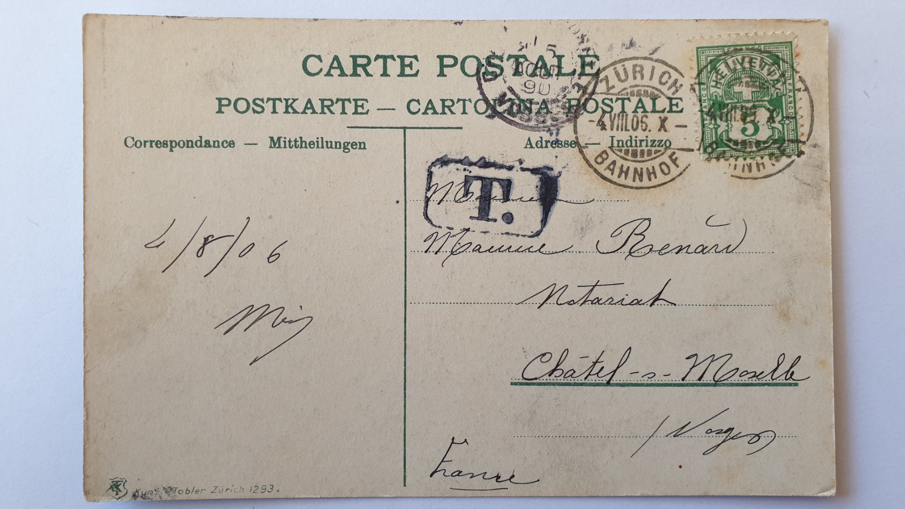 Cartoline postali: Zürich. Schifffahrt. 3 Ansichtskarten. – Usato da Goldach venduto da armando_r 3