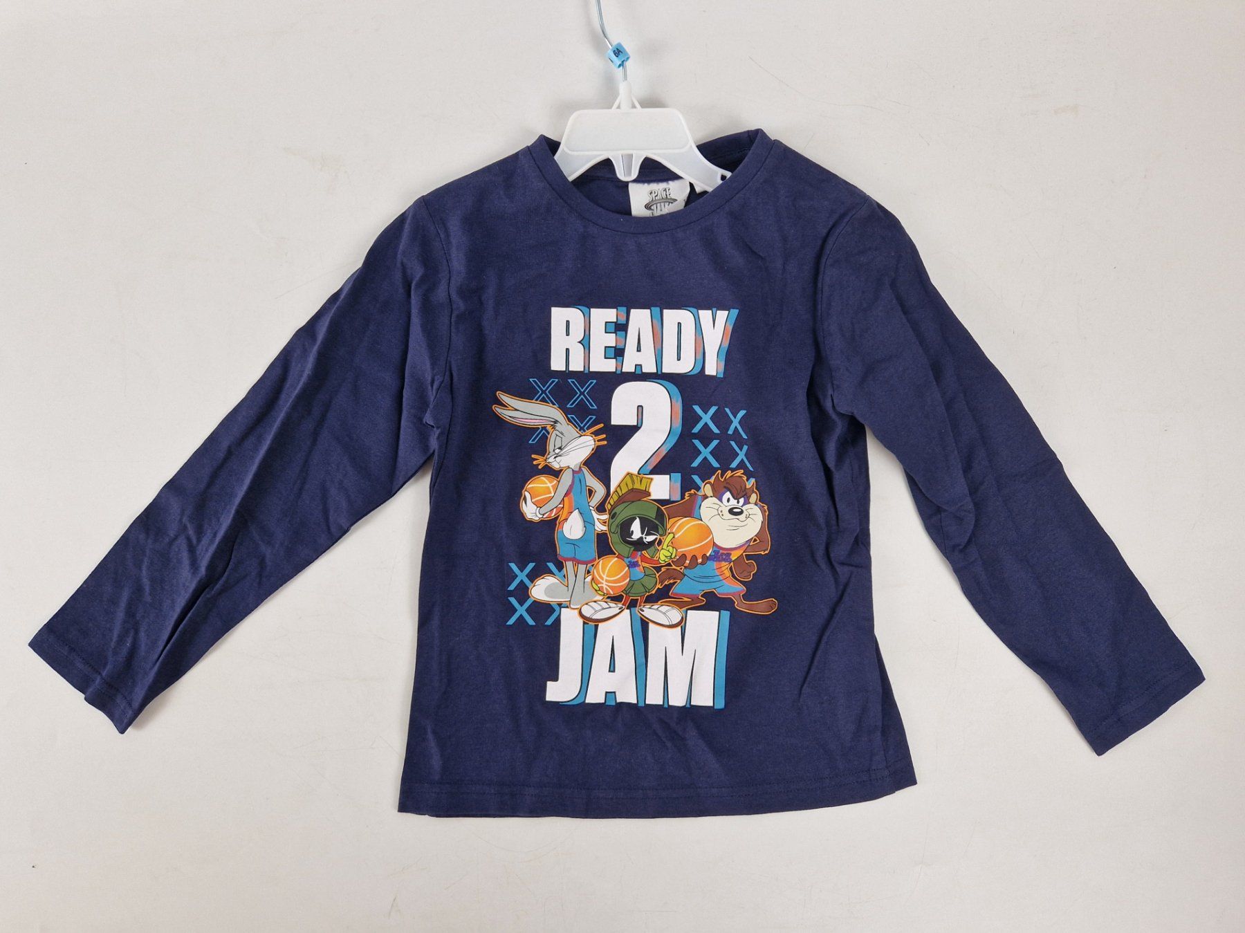 Hemden, T-Shirts & Polos: SPACE JAM T-Shirt "Ready 2 Jam" navy, 6 J. – Neu (gemäss Beschreibung) aus Muhen von Restwert_Muhen