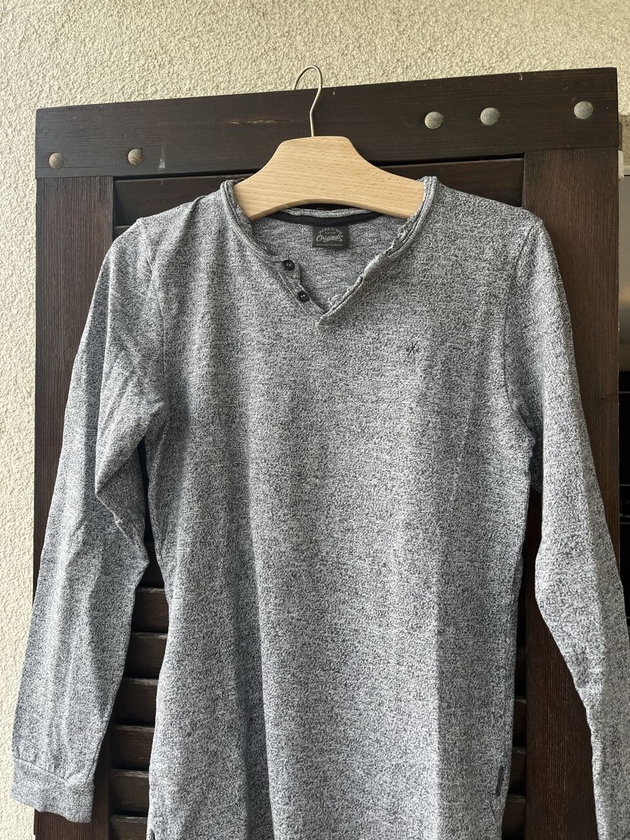 Jack & Jones T-shirt: Jack & Jones Langarmshirt Gr. S, Farbe grau – Nuovo (secondo la descrizione) da Bonaduz venduto da The_flash_1893