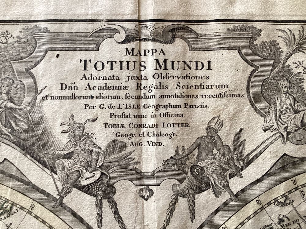 Landkarte Welt - Mappa Totius Mundi | Kaufen auf Ricardo